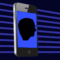 Icon for Dave Nelsen's talk on Steve Jobs, featuring a stylized iPhone with dark blue stripes in the background. On the screen is the silhouette of Steve Jobs, symbolizing his lasting impact on technology and his integral role in the innovation and design of the iPhone.